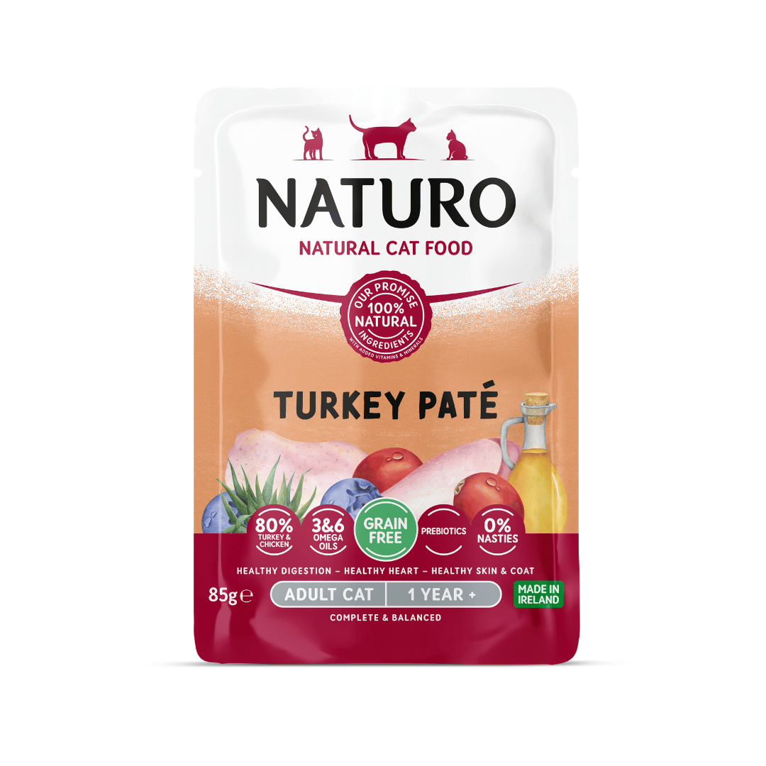 Adult Cat Turkey Pate - Grain Free Cat Food | 85g Pouches x 12