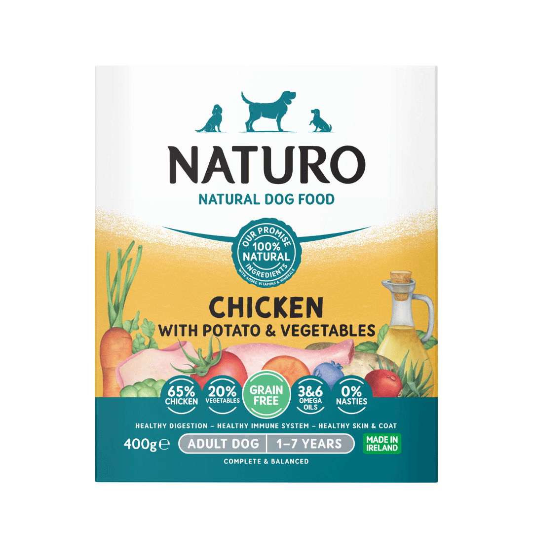 Adult Dog Chicken with Potato and Vegetables - Grain Free Dog Food | 400g Trays x 7