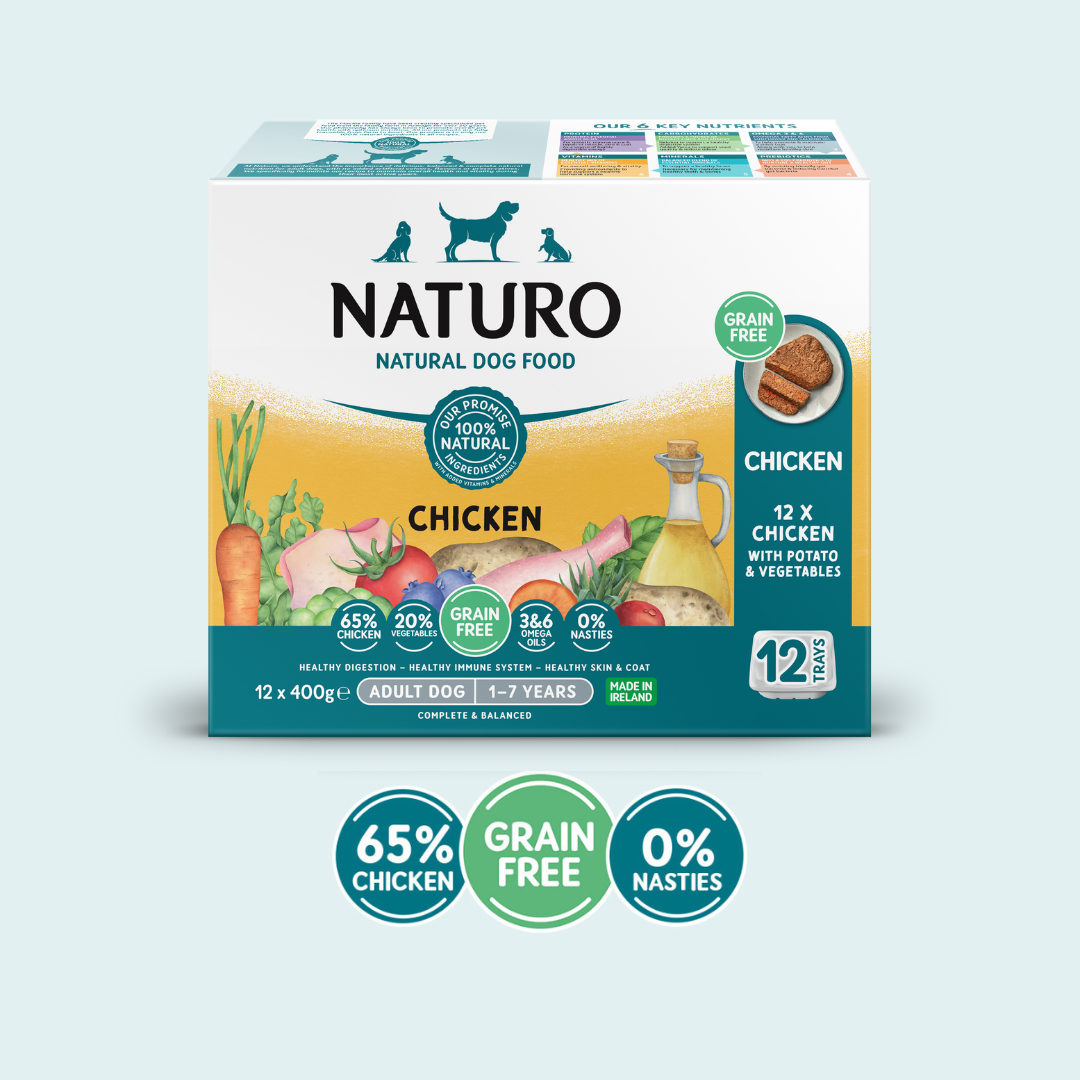 Adult Dog Chicken & Potato with Vegetables - Grain Free Dog Food | 400g Trays x 12