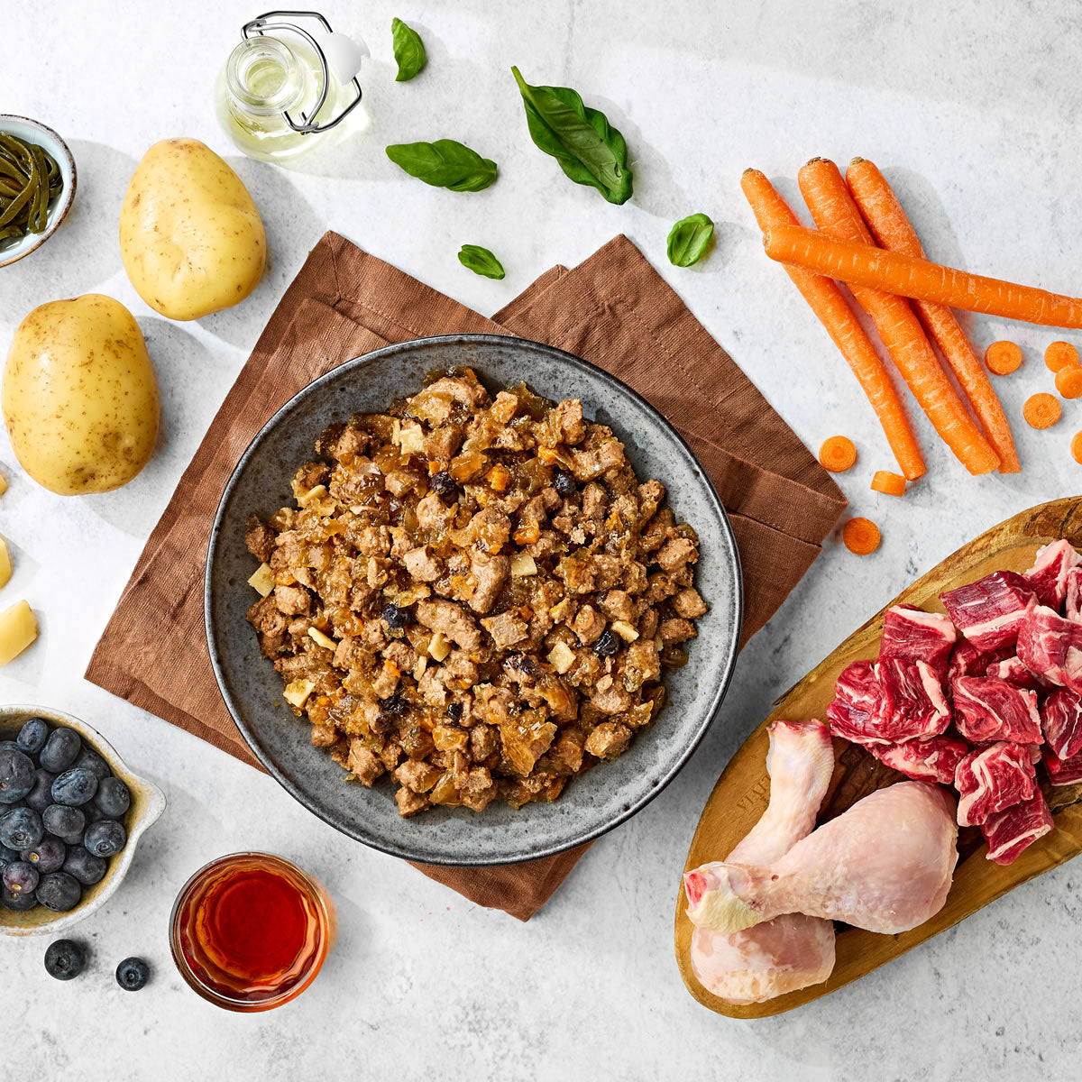 Adult Dog Meaty Selection in Herb Jelly - Grain & Gluten Free Dog Food | 390g Cans x 12