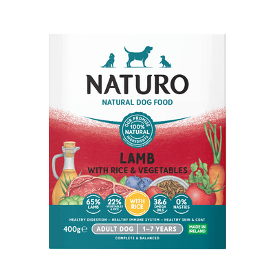 Adult Dog Lamb with Rice and Vegetables - Wet Dog Food | 400g Trays  x 7