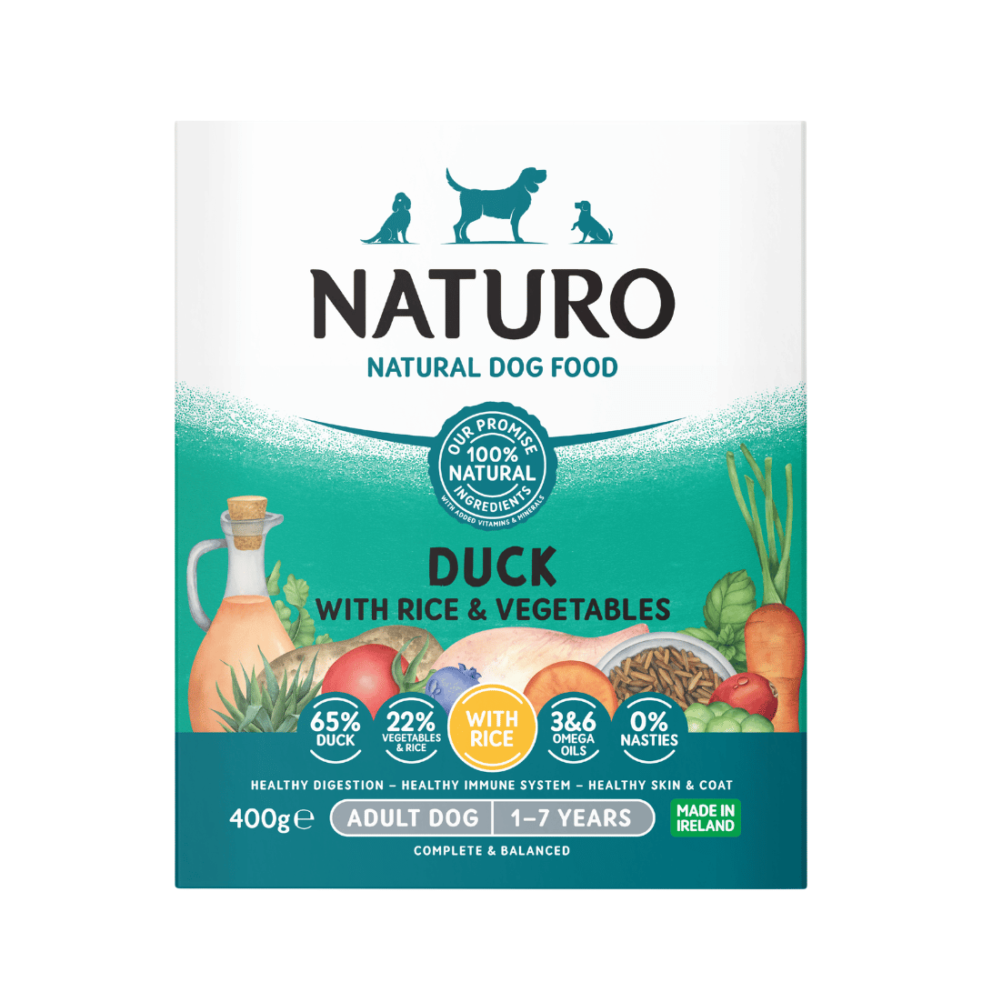 Adult Dog Duck with Rice and Vegetables - Wet Dog Food | 400g Trays x 7