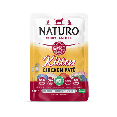 Kitten Chicken Pate - Grain Free Cat Food | 85g Pouches x 12