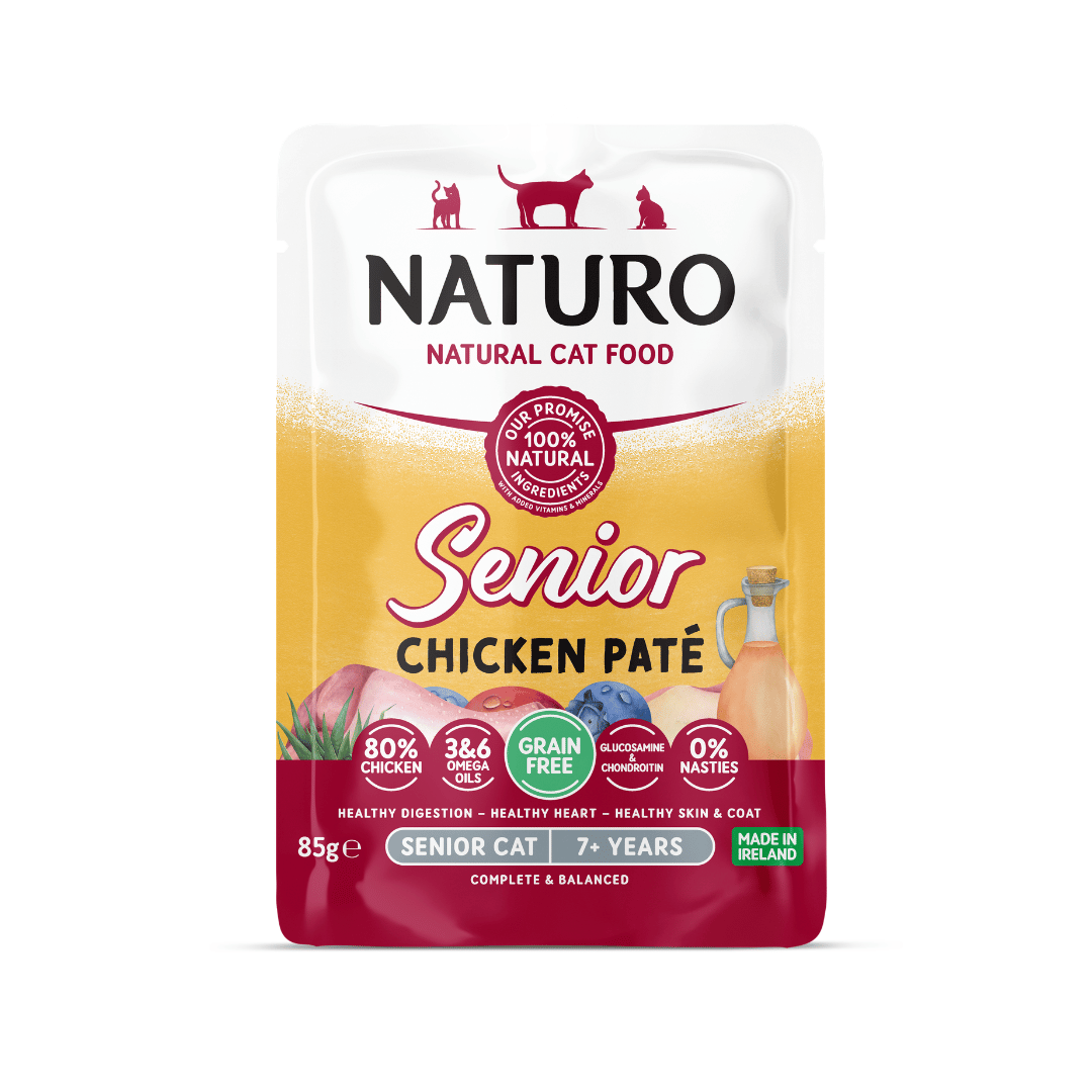 Senior Cat Chicken Pate - Grain Free Cat Food | 85g Pouches  x 12