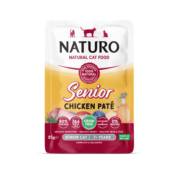 Senior Cat Chicken Pate - Grain Free Cat Food | 85g Pouches  x 12