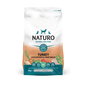 Adult Dog Turkey and Potato with Vegetables - Grain Free Dog Food | 2kg Dry Food