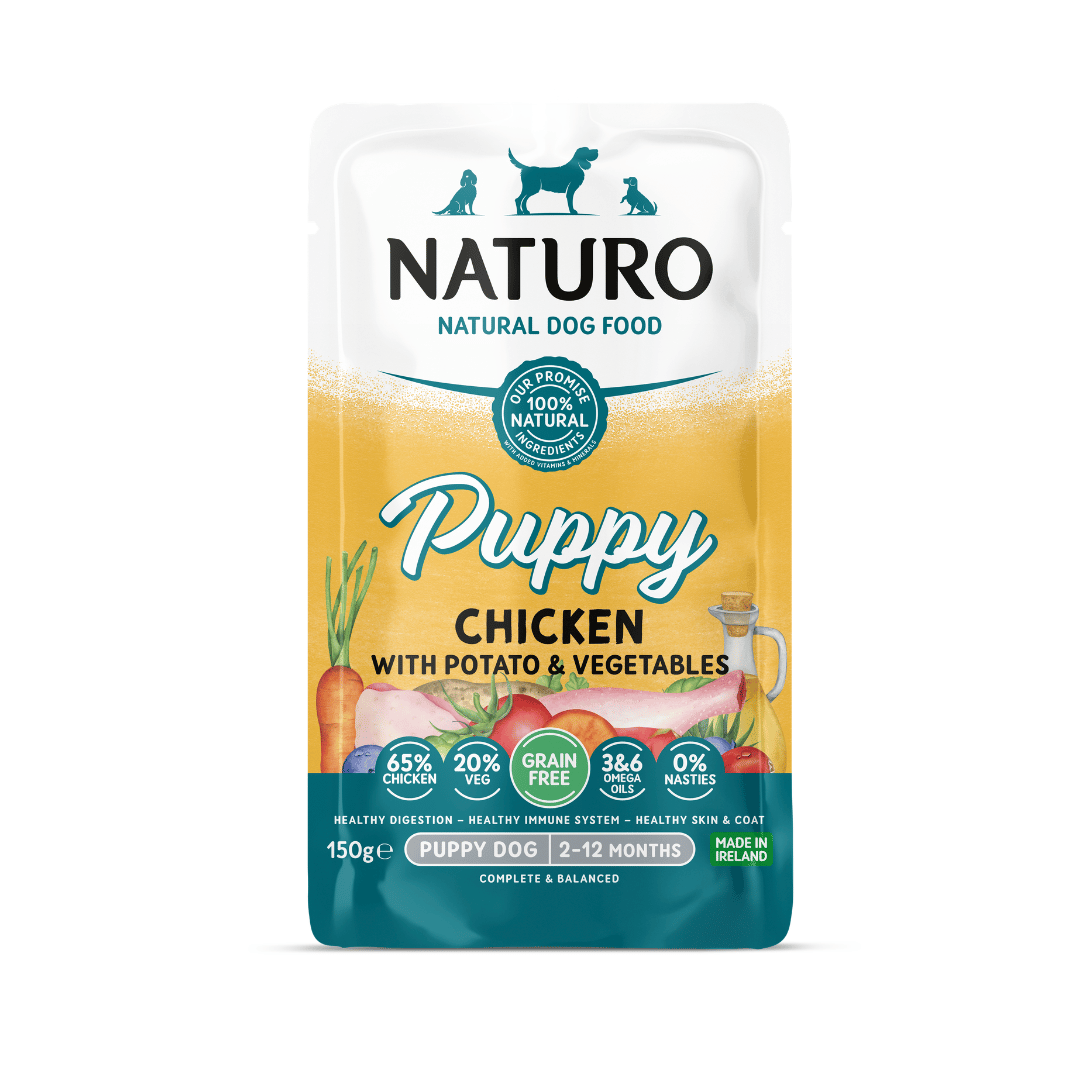 Puppy Chicken with Potato & Vegetables -  Grain Free Dog Food | 150g Pouches x 8