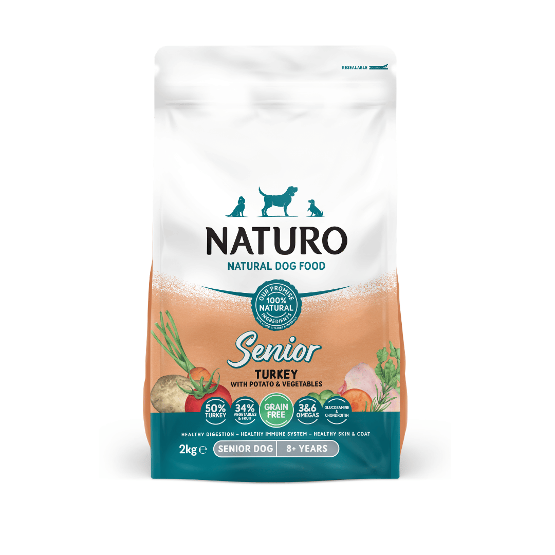Senior Dog Turkey & Potatoes with Vegetables - Grain Free Dog Food | 2kg Dry Food