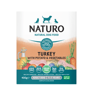 Adult Dog Turkey with Potato and Vegetables - Grain Free Dog Food | 400g Trays x 7