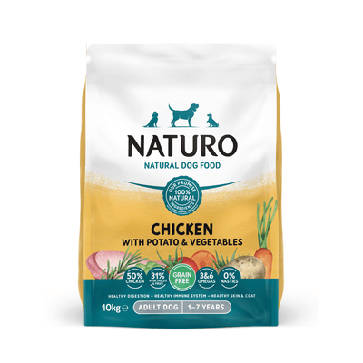 Adult Dog Chicken with Potato and Vegetables -  Grain Free Dog Food | 10kg Dry Food