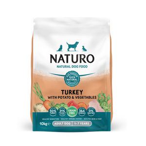 Adult Dog Turkey and Potato with Vegetables - Grain Free Dog Food | 10kg Dry Food