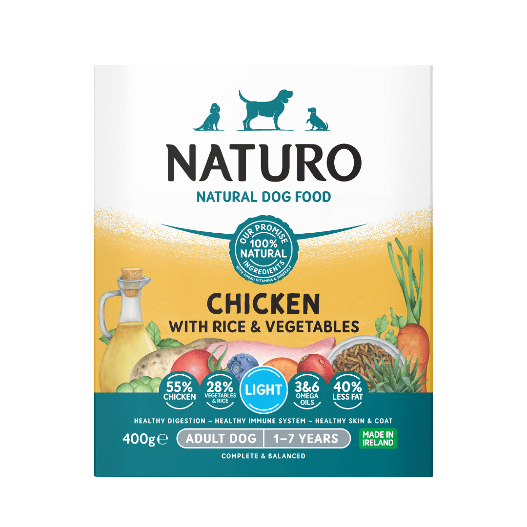 Adult Dog Light Chicken with Rice and Vegetables - Wet Dog Food | 400g Trays x 7