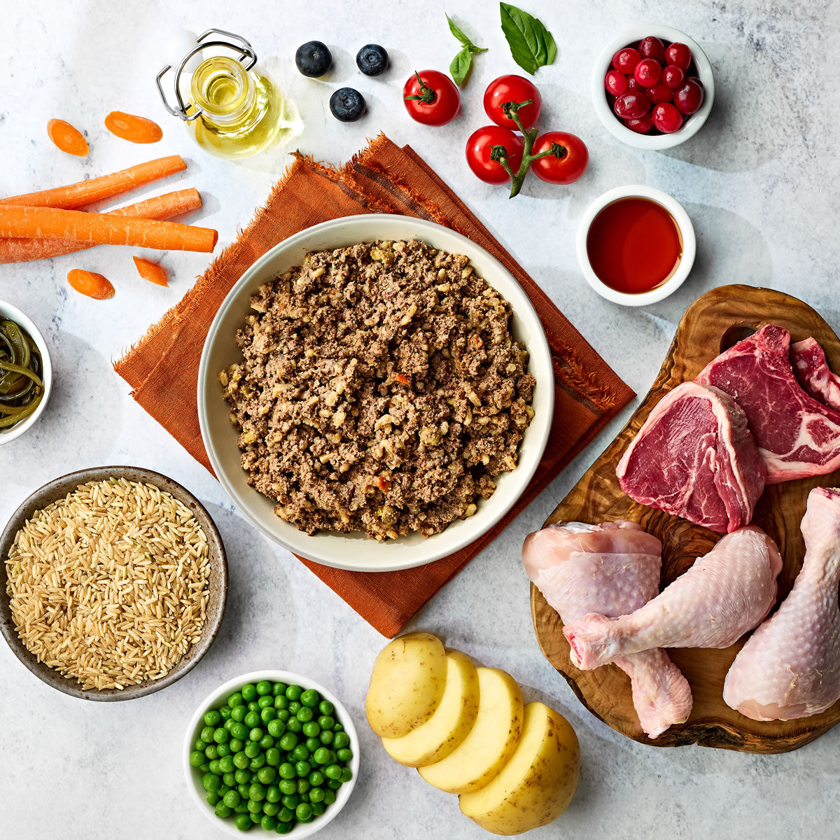 Adult Dog Mixed Selection with Rice Variety Pack Trays 400g x 6