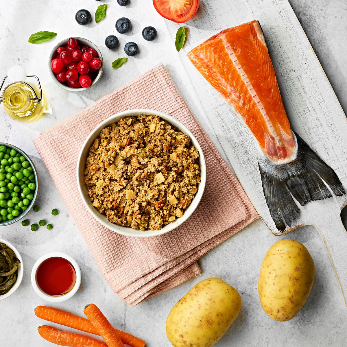 Adult Dog Grain Free Salmon with Potato and Vegetables Trays 400g x 7