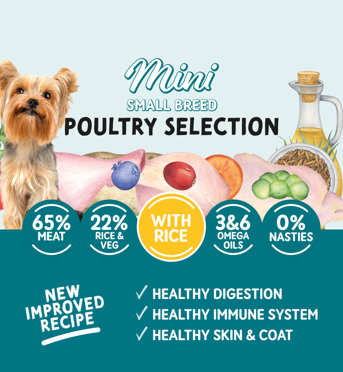 Adult Mini Dog with Rice Variety Pack Pouches 150g x 12
