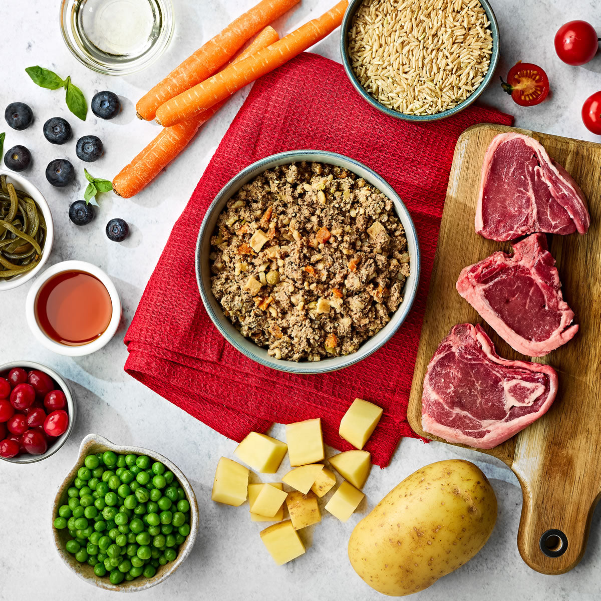 Naturo pet food product ingredients image