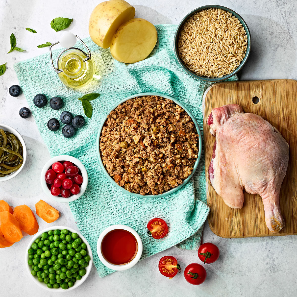 Adult Mini Dog Duck with Rice and Vegetables Pouches 150g x 8