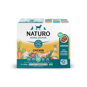Adult Dog Chicken & Potato with Vegetables - Grain Free Dog Food | 400g Trays x 12