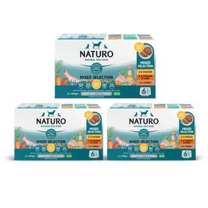 Adult Dog Mixed Selection with Rice Variety Pack - Wet Dog Food | 400g Trays x 18