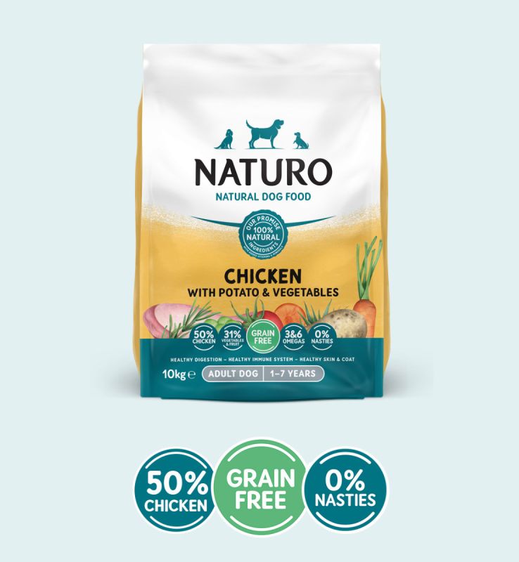 Adult Dog Grain Free Dry Chicken and Potato with Vegetables - 10kg